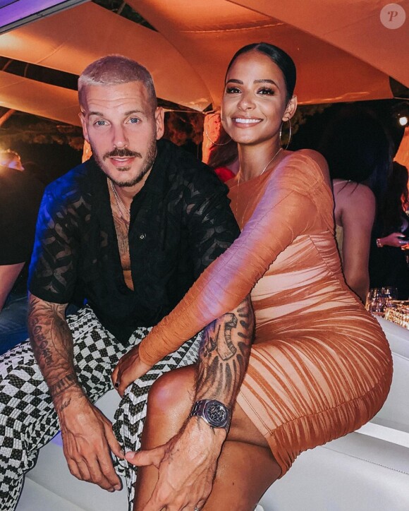 M. Pokora et Christina Milian fêtent leur anniversaire le même jour. Sur Instagram, été 2020.