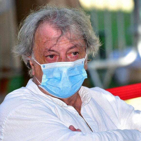 Hervé Vilard - Obsèques de Annie Cordy sur la Butte Saint-Cassien à Cannes le 12 septembre 2020. © Bruno Bebert/Bestimage