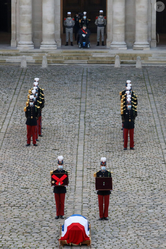 Hommage national rendu à Daniel Cordier aux Invalides, à Paris le 26 novembre 2020, Paris. © Stéphane Lemouton / Bestimage 