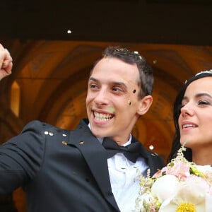 Exclusif - Mariage religieux en l'église de Villanova d' Alizée et Grégoire Lyonnet - Villanova le 18 juin 2016 © Olivier Huitel - Olivier Sanchez / Bestimage - Crystal