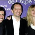 L'équipe du film "Coco" - Manu Payet, Gad Elmaleh et Pascale Arbillot au festival de l'Alpe d'Huez.