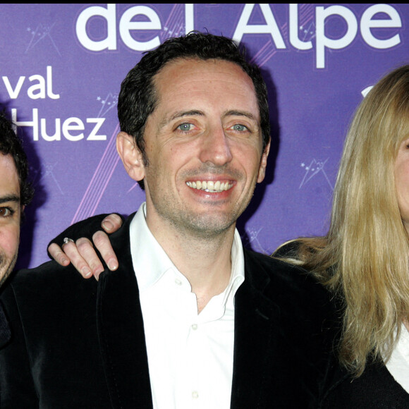 L'équipe du film "Coco" - Manu Payet, Gad Elmaleh et Pascale Arbillot au festival de l'Alpe d'Huez.