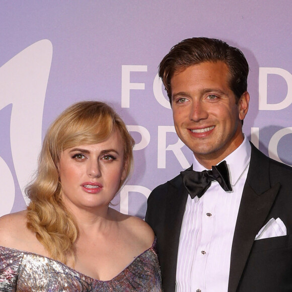 Rebel Wilson et son compagnon Jacob Busch lors du photocall du gala "Monte-Carlo Gala for Planetary Health" organisé par la Fondation Prince Albert II de Monaco le 24 septembre 2020. © Jean-Charles Vinaj / Pool Monaco / Bestimage