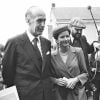 Valéry Giscard d'Estaing et sa femme Anne Aymone le jour du mariage de leur fille Jacinthe en 1979.