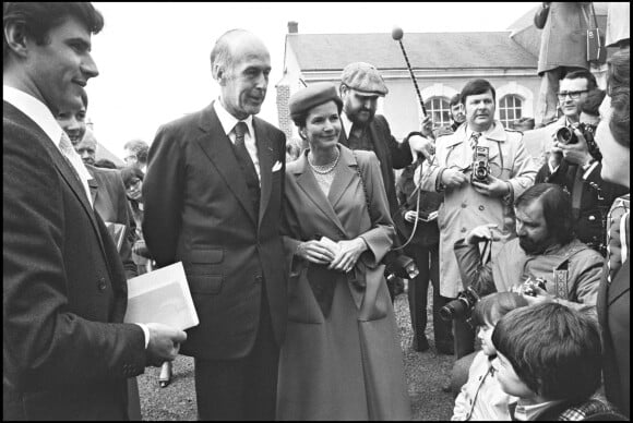 Valéry Giscard d'Estaing et sa femme Anne Aymone le jour du mariage de leur fille Jacinthe en 1979.