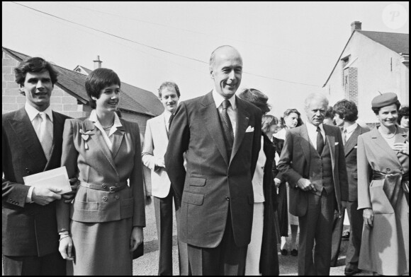 Valéry Giscard d'Estaing au mariage de sa fille Jacinte en 1979.
