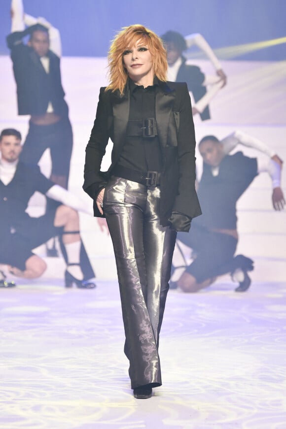 Mylène Farmer - Défilé de mode Haute-Couture printemps-été 2020 "Jean Paul Gaultier" à Paris.
