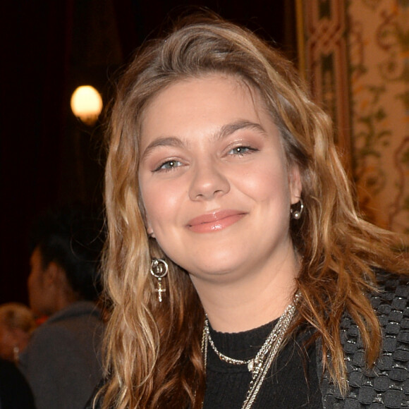 Louane Emera (enceinte) - After Show du défilé de mode Haute-Couture printemps-été 2020 "Jean-Paul Gaultier" au théâtre du Châtelet à Paris le 22 janvier 2020. © Christophe Clovis-Veeren Ramsamy / Bestimage