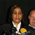  Nafissatou Diallo avec son avocat prend la parole à New York, en juillet 2011. 