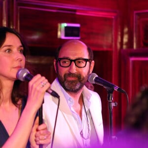 Kad Merad et son ex-femme Emmanuelle Cosso-Merad - Emmanuelle Cosso Merad organise un showcase et une dédicace pour la sortie de son livre "J'ai rencontré quelqu'un", à l'hôtel Belmont dans le 16ème arrondissement à Paris, le 13 mai 2014.