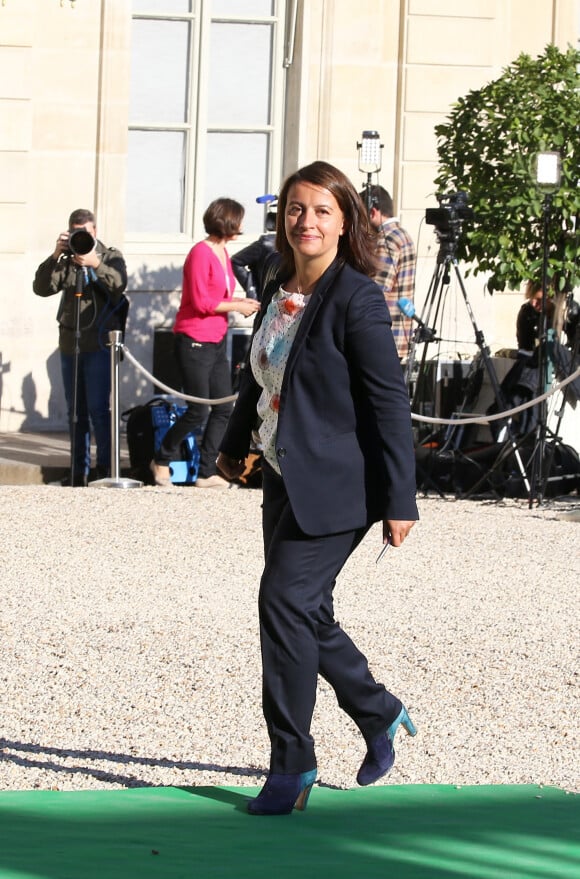 Cécile Duflot au lancement de la conférence des Nations-Unis sur les changements climatiques, COP 21 , au Palais de l'Élysée à Paris le 10 septembre 2015.