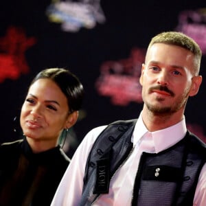 Christina Milian enceinte et son compagnon Matt Pokora (M. Pokora) - 21ème édition des NRJ Music Awards au Palais des festivals à Cannes le 9 novembre 2019. © Dominique Jacovides/Bestimage 