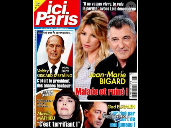 Couverture du magazine Ici Paris du 9 décembre 2020