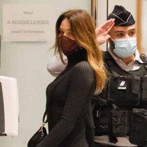 1er jour des plaidoiries de la défense - Carla Bruni Sarkozy - procès des "écoutes téléphoniques" ( affaire Bismuth) au tribunal de Paris le 9 décembre 2020. © Christophe Clovis / Bestimage 