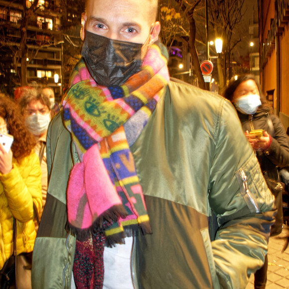 M Pokora (Matt Pokora) arrive à l'émission TPMP (Touche pas à mon poste) à Paris le 7 décembre 2020. © Justine Sacrèze / Bestimage 