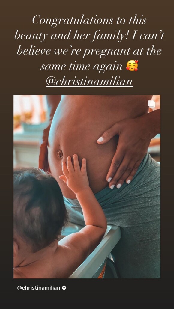 Cassie félicite sa grande copine, Christina Milian, pour sa troisième grossesse. Encore une fois, les deux chanteuses américaines sont enceinte en même temps.