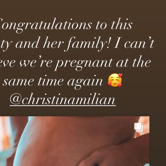 Cassie félicite sa grande copine, Christina Milian, pour sa troisième grossesse. Encore une fois, les deux chanteuses américaines sont enceinte en même temps.