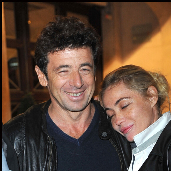 Patrick Bruel et Emmanuelle Béart - Inauguration de la boutique Look rue Saint-Honoré. Paris. Le 17 septembre 2011.