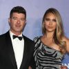 Robin Thicke et sa fiancée April Love Geary - Soirée de gala "Global Ocean" à Hollywood
