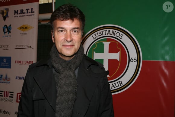 Exclusif - Tony Carreira donne le coup d'envoi de la rencontre du championnat de France de National 2 Groupe A - 9ème journée US Lusitanos contre S.C Bastia, le 19 octobre 2019. © JLPPA/Bestimage