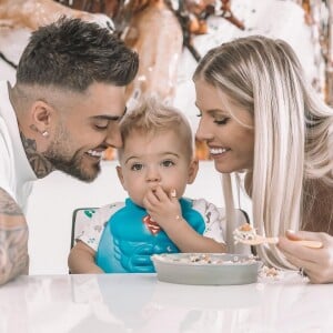 Thibault Garcia, Jessica Thivenin et leur fils Maylone, décembre 2020