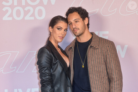 Iris Mittenaere et Diego El Glaoui - Photocall du défilé Etam Live Show 2020 à Paris le 29 septembre 2020. © Pool Agence Bestimage