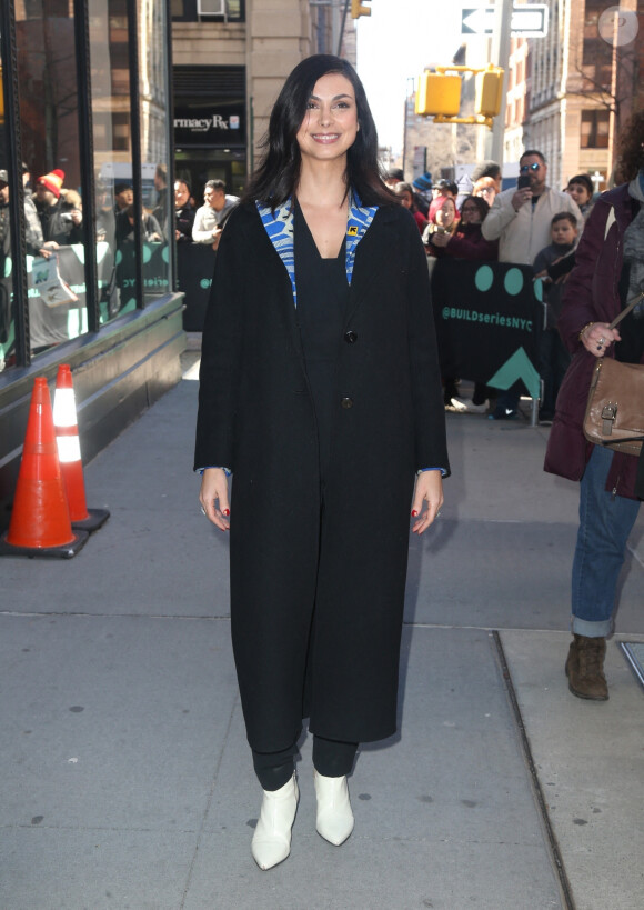 Morena Baccarin à la sortie des studios AOL Build Series à New York, le 26 mars 2019.