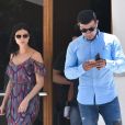 Exclusif - Morena Baccarin à la sortie de son hôtel à Sao Paulo au Brésil, le 21 janvier 2019.