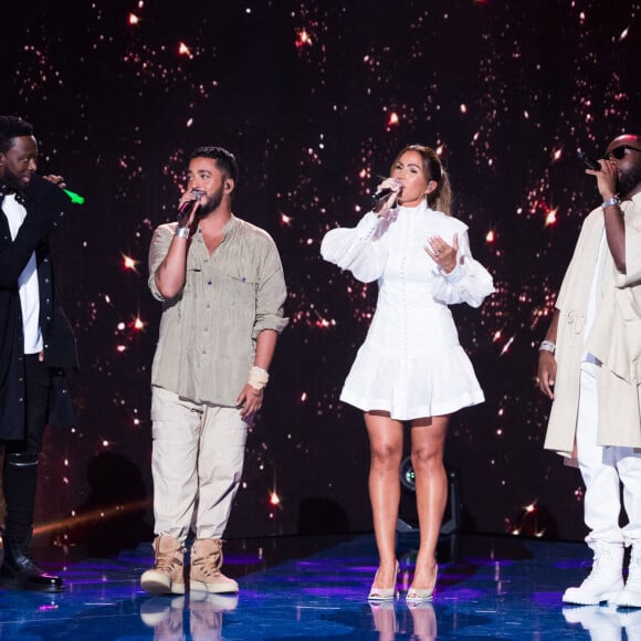 Exclusif - Dadju, Slimane, Vitaa, Gims - Enregistrement de l'émission "La boîte à Secrets 5" à Paris, qui sera diffusée le 6 novembre 2020 sur France 3. © Tiziano Da Silva / Bestimage