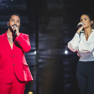 Exclusif - Slimane et Vitaa - Scène - Enregistrement de l'émission "Tous ensemble pour la musique" pour la fête de la musique 2020 à l'AccorHotels Arena à Paris le 18 juin 2020. © Cyril Moreau / Veeren Ramsamy / Bestimage