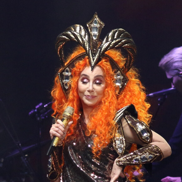 La chanteuse Cher en concert au Prudential Center dans le New Jersey, le 3 mai 2019.