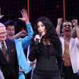 Cher, Bob Mackie (Robert Mackie, créateur des costumes de scène de la chanteuse Cher) - People à la première de la comédie musicale "The Cher Show" au théâtre Neil Simon à Broadway à New York. Le 3 décembre 2018.