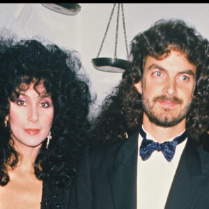 Archives - La chanteuse Cher et son compagnon au festival de Cannes en 1985.