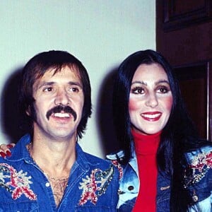 Archives - Sonny Bono et Cher à Los Angeles en 1975.