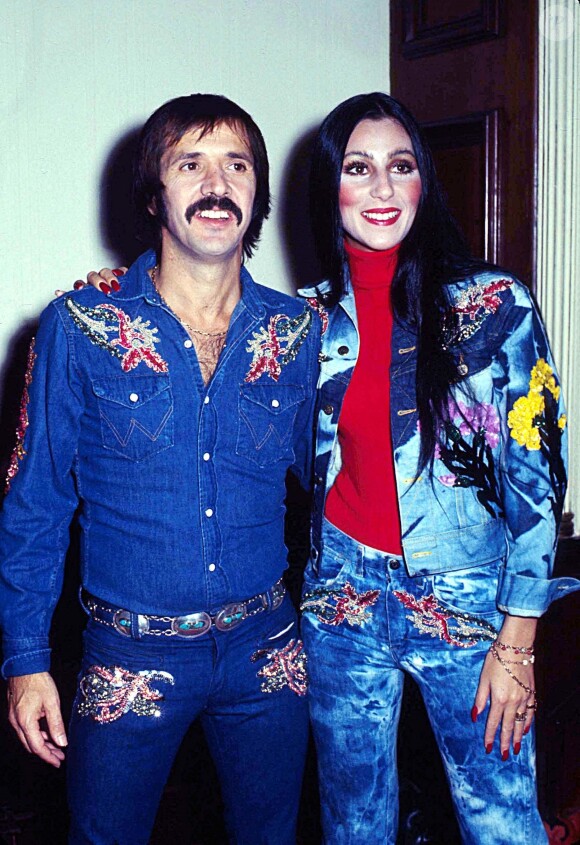 Archives - Sonny Bono et Cher à Los Angeles en 1975.