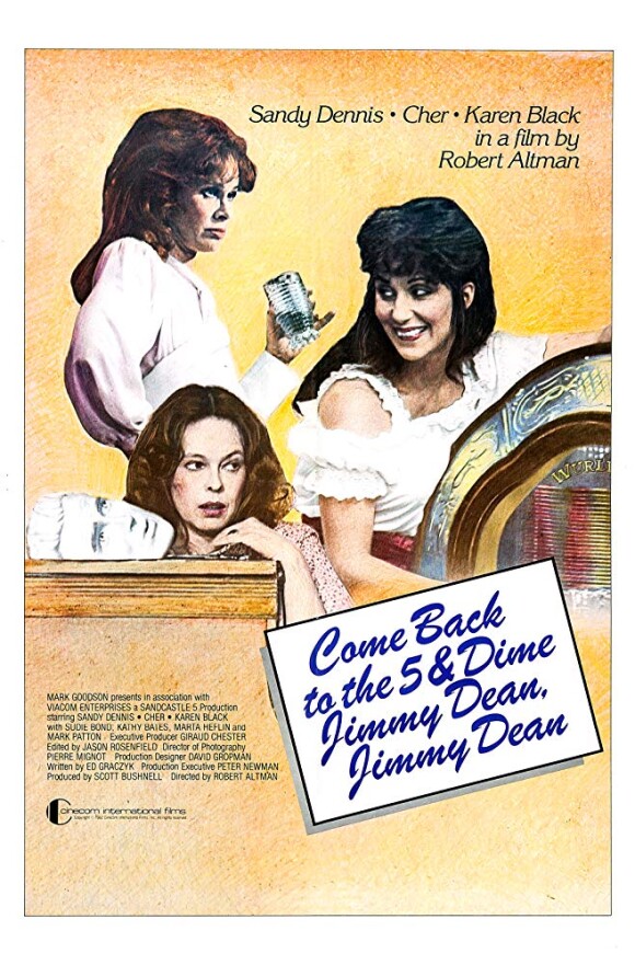 Cher dans le film "Reviens Jimmy Dean, reviens", en 1982.