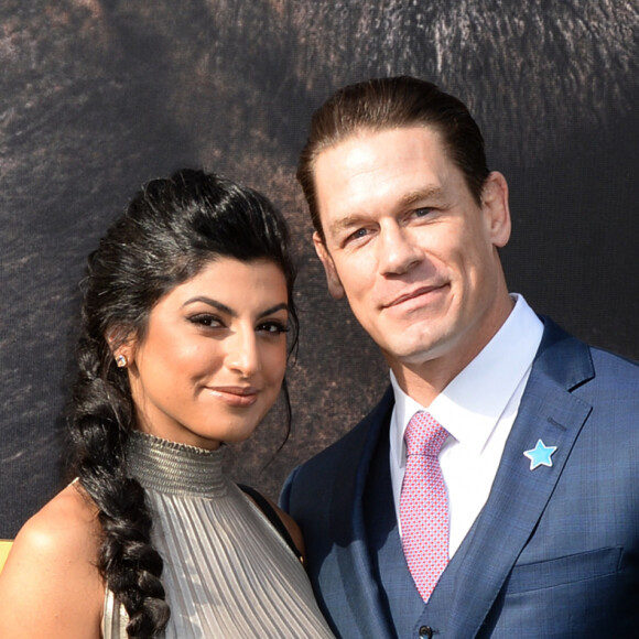 Le catcheur américain John Cena et Shay Shariatzadeh se sont mariés en Floride le 12 octobre 2020, après un an et demi d'idylle. Ici, le couple à l'avant-première du film "Le Voyage du Dr Dolittle" à Los Angeles, le 11 janvier 2020.