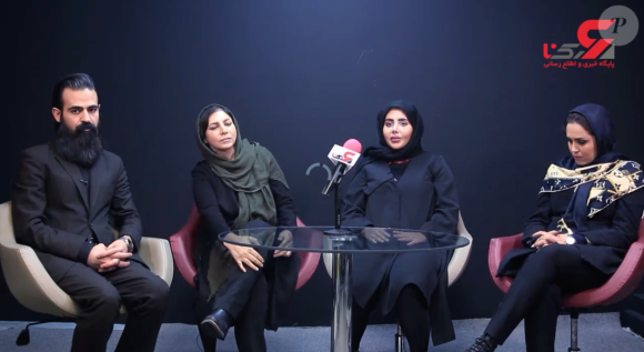 Sahar Tabar en interview pour la télévision iranienne au lendemain de sa sortie de prison. La jeune femme de 19 ans été emprisonnée en octobre 2019 suite à de nombreuses plaintes du public au gouvernement. C'est la première fois qu'elle dévoile son "vrai visage".