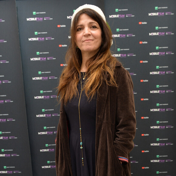 Agnès Jaoui (Présidente du jury du Mobile Film Festival Women's Empowerment) - Press Junket du "Mobile Film Festival, Women's Empowerment" à Paris, le 7 décembre 2020.