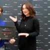 Anastasia Mikova et Lionel Nakache - Press Junket du "Mobile Film Festival, Women's Empowerment" à Paris, le 7 décembre 2020.