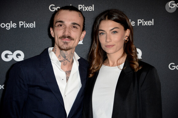 Guillaume Sanchez (Chef de l'année) et sa compagne Paloma Coquant - Photocall - Remise des GQ Awards "Les Hommes de l'Année 2018" au Centre Pompidou à Paris, le 26 novembre 2018. © Veeren/Bestimage