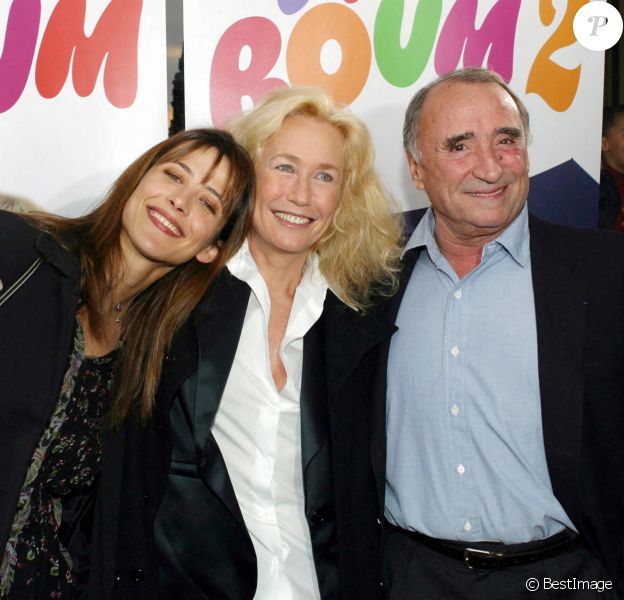 Sophie Marceau, Brigitte Fossey et Claude Brasseur, au début des années 2000.