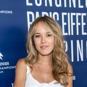 Exclusif - Elodie Fontan, marraine du LGCT-LPEJ - Photocall du dîner - Longines Paris Eiffel Jumping au Champ de Mars à Paris, le 6 juillet 2019. © Luc Castel/Bestimage