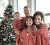 Le premier Noël de M. Pokora papa avec Isaiah, Violet et Christina Milian.
