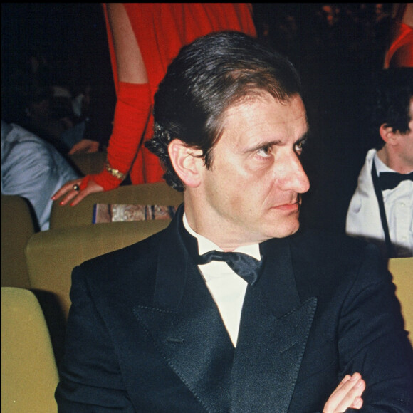 Pierre Lescure et Catherine Deneuve lors de la cérémonie des César en 1985.