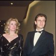 Catherine Deneuve et Pierre Lescure lors d'une soirée pour la suite du film "Subway" en 1985.