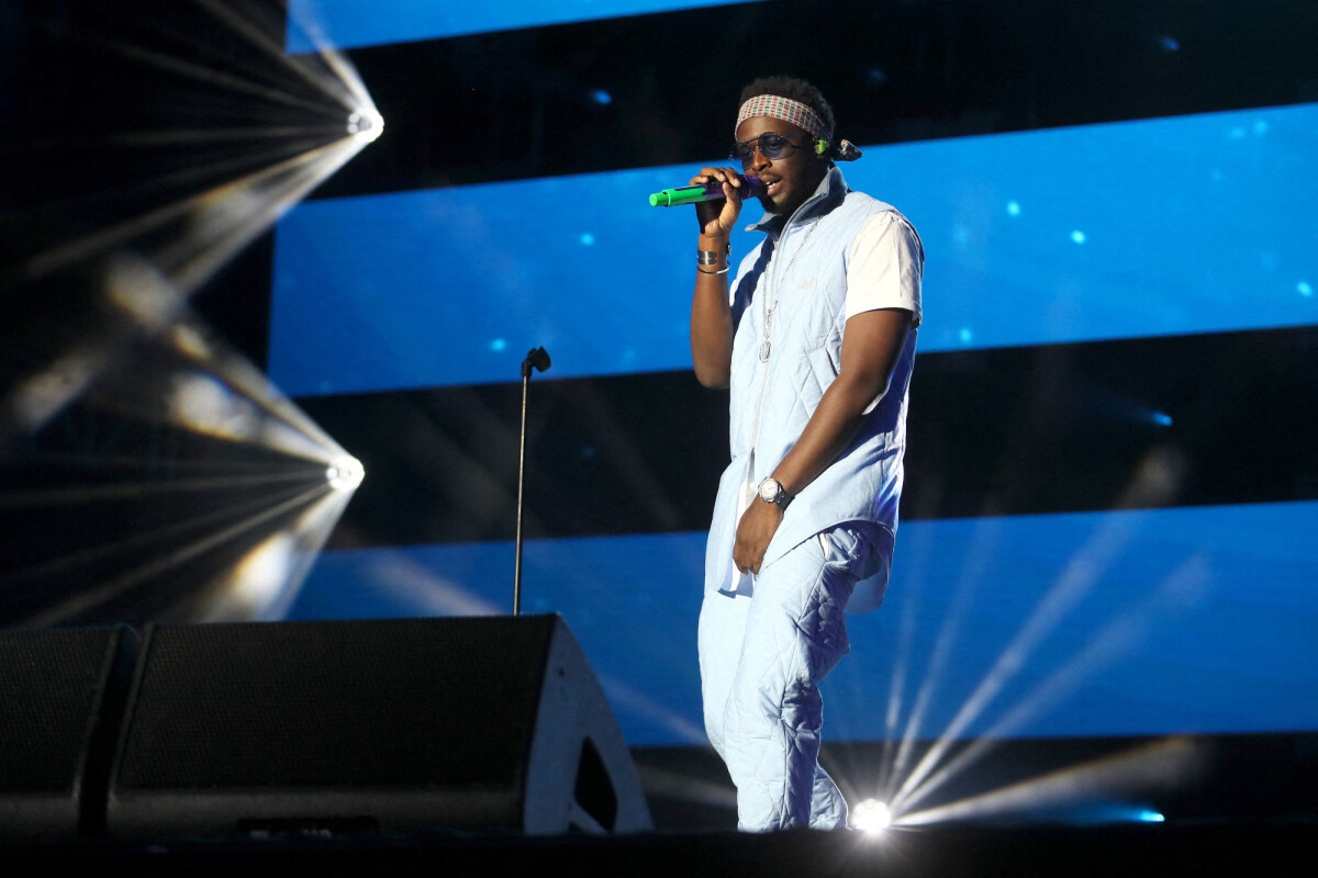 Dadj Photo : Exclusif - Dadju sur scène lors du Festival Rock en Seine au ...