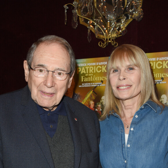 Robert Hossein et sa femme Candice Patou - Générale du spectacle "Patrick et ses fantômes" au Casino de Paris, le 17 avril 2018. © Coadic Guirec/Bestimage 