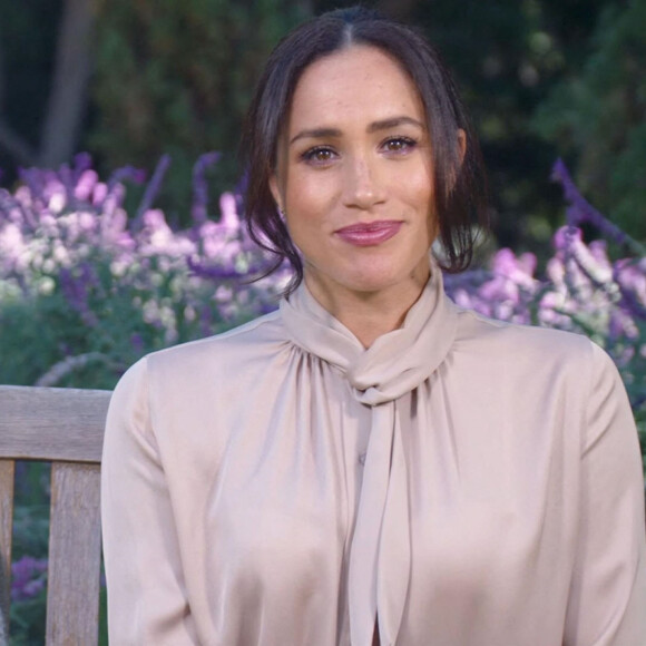 Meghan Markle, duchesse de Sussex, fait une apparition à la télévision américaine dans l'émission "CNN Heroes" le 13 decembre 2020.