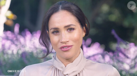 Meghan Markle, duchesse de Sussex, fait une apparition à la télévision américaine dans l'émission "CNN Heroes" le 13 decembre 2020.
